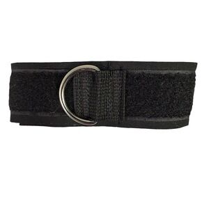 Black Adjustable Ankle Strap D Ring Gym Fitness Workout Exercise Accessory